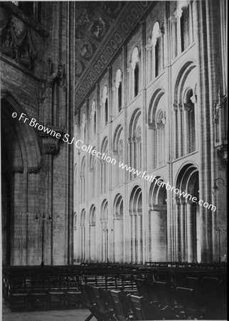 CATHEDRAL  THE NAVE FROM SOUTH TRANCEPT